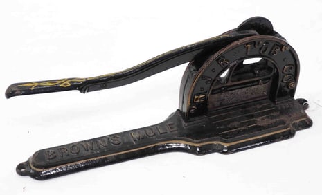R.J. R. Tobacco Co. "Browns Mule" tobacco cutter