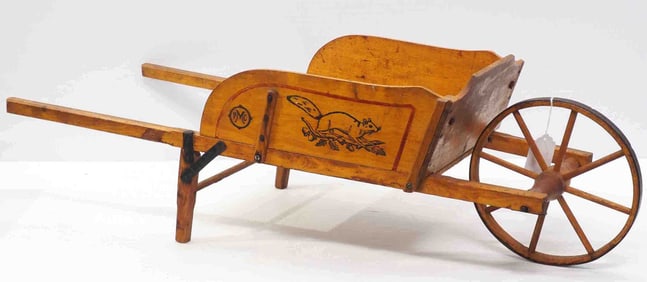 Paris Mfg Co. No.2 wooden child's wheelbarrow