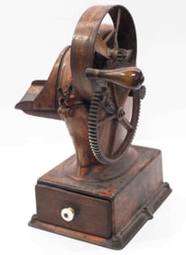 Cast iron table-top horseradish grinder