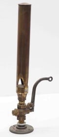 Brass steam whistle marked XX