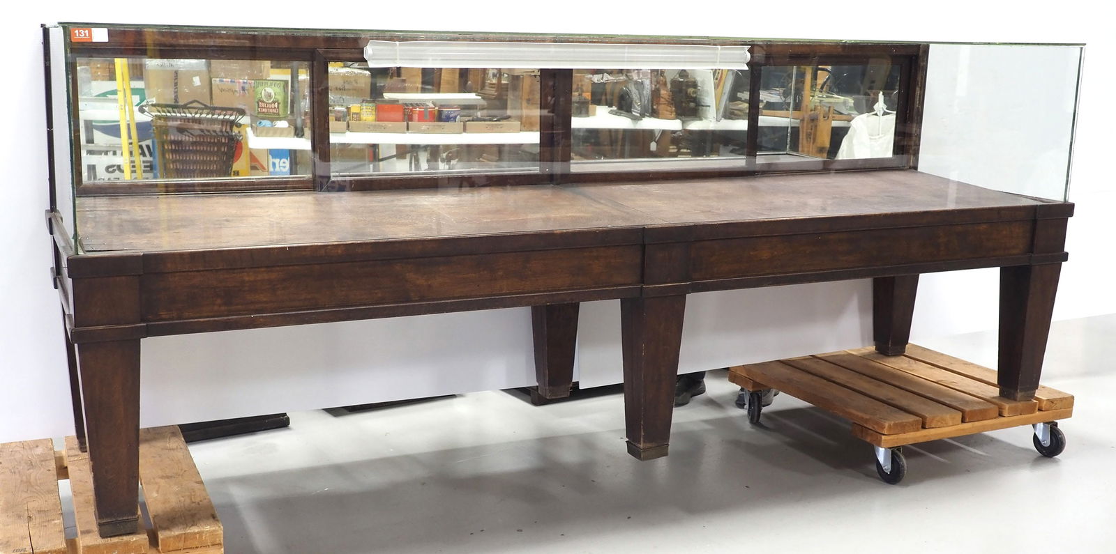 Wood & glass floor model showcase (1 of 7)