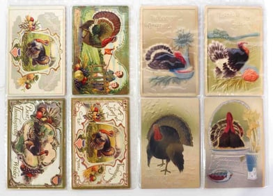 (16) Early Thanksgiving postcards