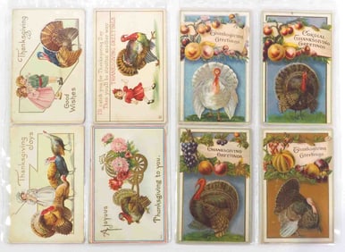 (16) Early Thanksgiving postcards