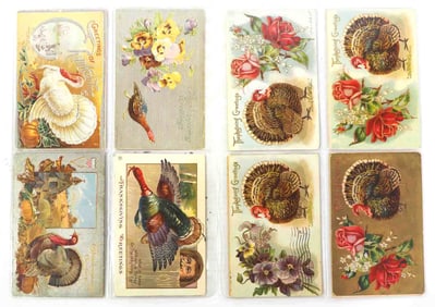 (16) Early Thanksgiving postcards