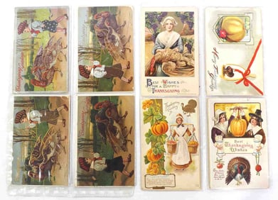 (16) Early Thanksgiving postcards