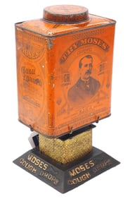 Moses Cough Drops clockwork wind-up display