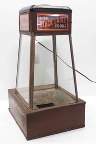 Lighted Black Label Foods Coffee Bean display