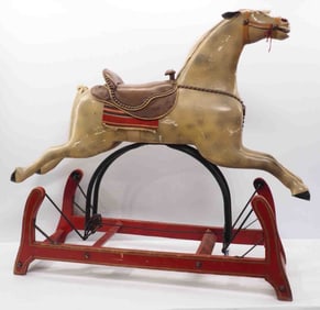 Early wooden riding horse