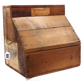 National Cash Register Co. wooden shipping crate