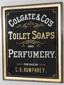Colgate & Co's Toilet Soap & Perfumery sign