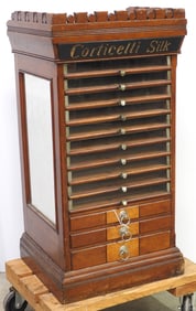 13-drawer Corticelli Spool & Silk cabinet