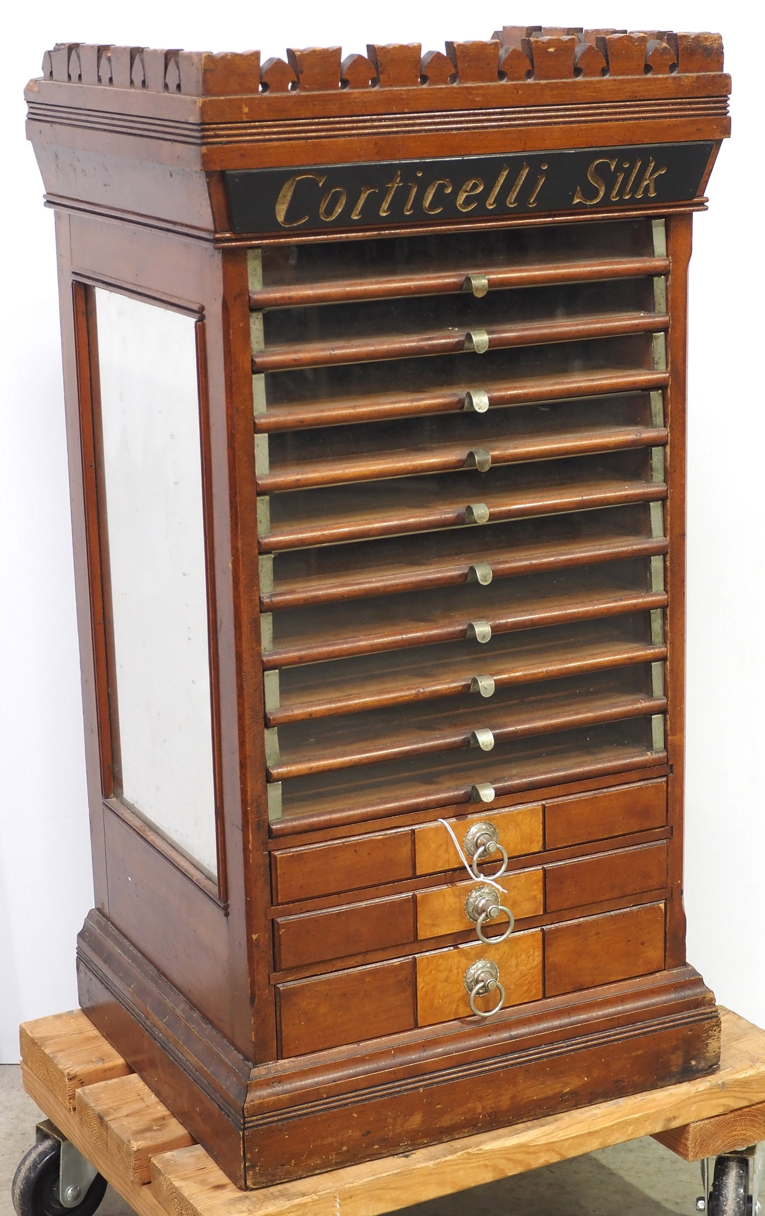 13-drawer Corticelli Spool & Silk cabinet (1 of 3)