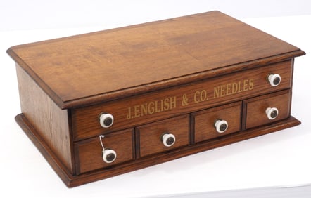 5-drawer cabinet for J. English & Co. Needles
