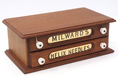 2-drawer Milwards Helix Needles cabinet