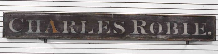 Charles Robie sign