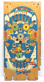 Gottlieb "Universe" pinball game playing field