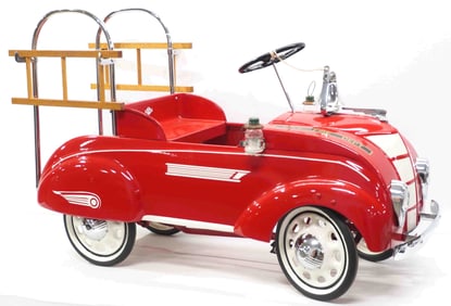 Steelcraft City Fire Dept pedal car with lights