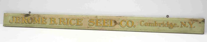 Jerome B. Rice Seed Co. sign