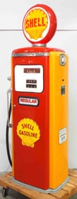 Tokheim 300P gas pump restored to Shell