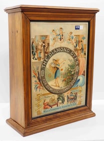 Diamond Dyes wooden product cabinet