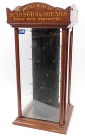 Scissors & Shears country store display case