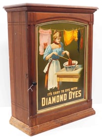 Diamond Dyes wooden product cabinet