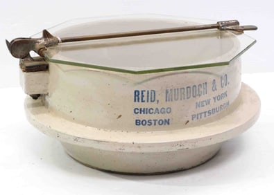 Reid, Murdoch & Co. crock with glass top