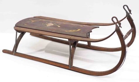 Wooden child's sled