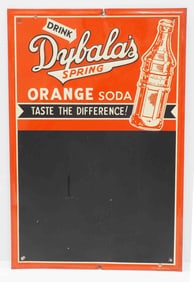 Dybala Spring Orange Soda chalkboard sign