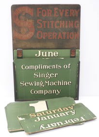 Singer Sewing Machines store calendar