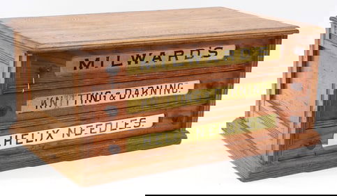 3-drawer Milwards spool cabinet