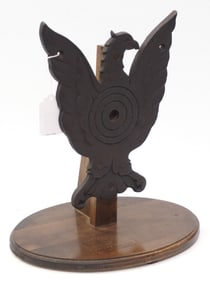 Cast iron eagle-shaped target