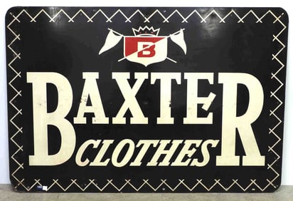 Baxter Clothes sign