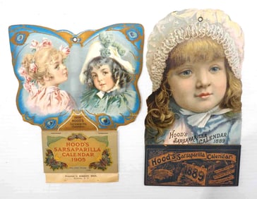 (2) Hood's Sarsaparillla  calendars