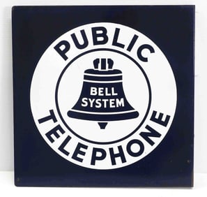 Bell System Public Telephone sign