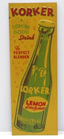 Korker Lemon Soda Blender sign