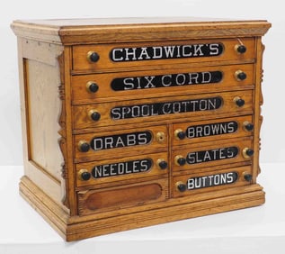 Chadwick's Six Cord 9-drawer spool cabinet