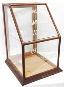 Sarsaparilla Cures & Flavoring Extracts display case