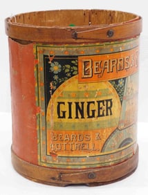 Beards & Cottrell wooden ginger barrel