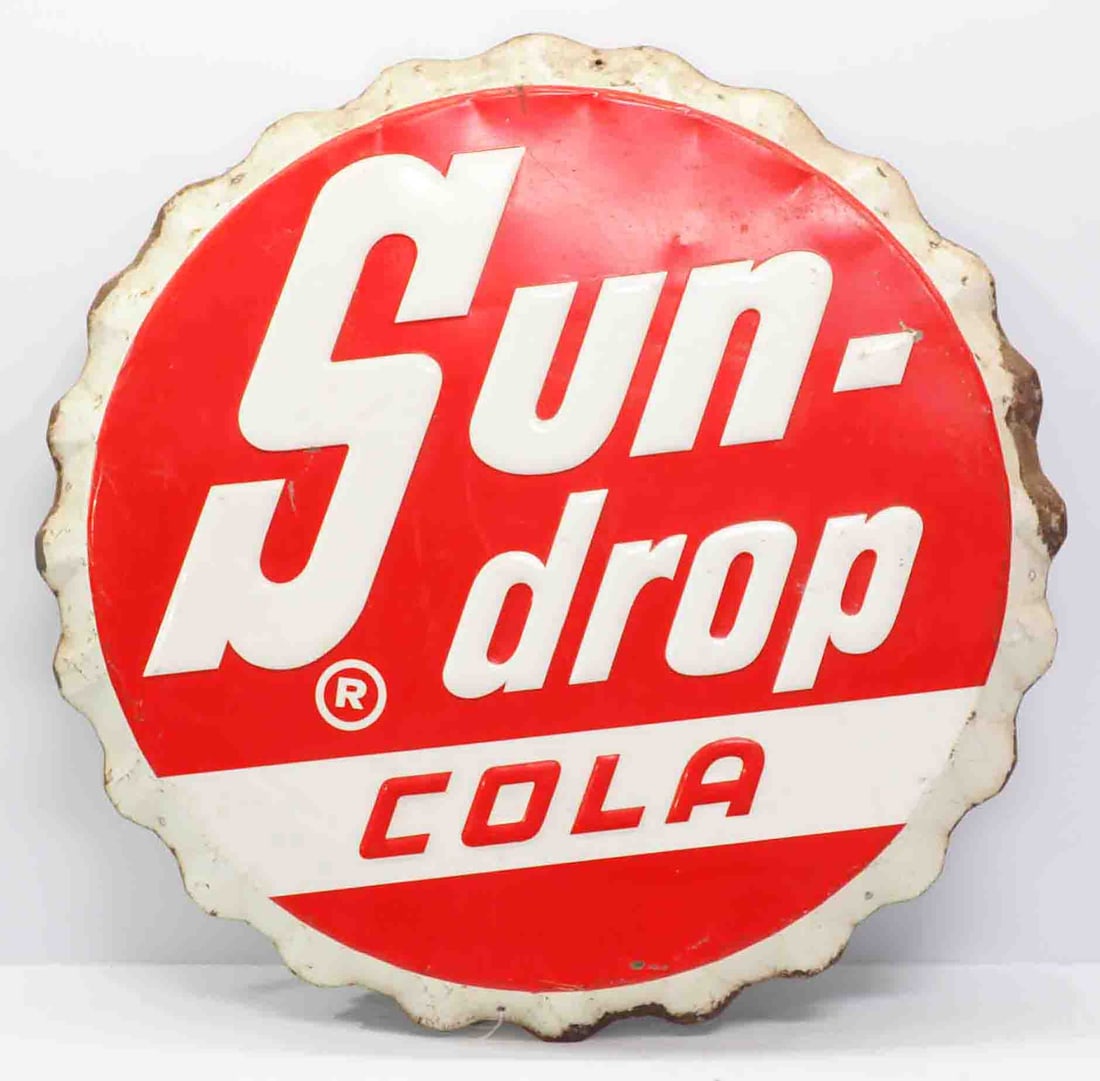 Sun-drop Cola bottle cap sign (1 of 3)