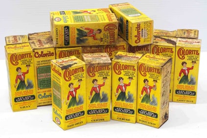 (23) Boxes of Colorite Dyes for straw hats