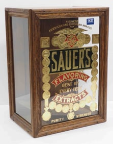Sauer's Flavoring Extracts display case