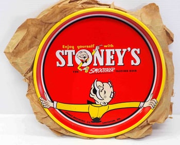 (3) NOS Stoney's Smoother Tasting Beer trays