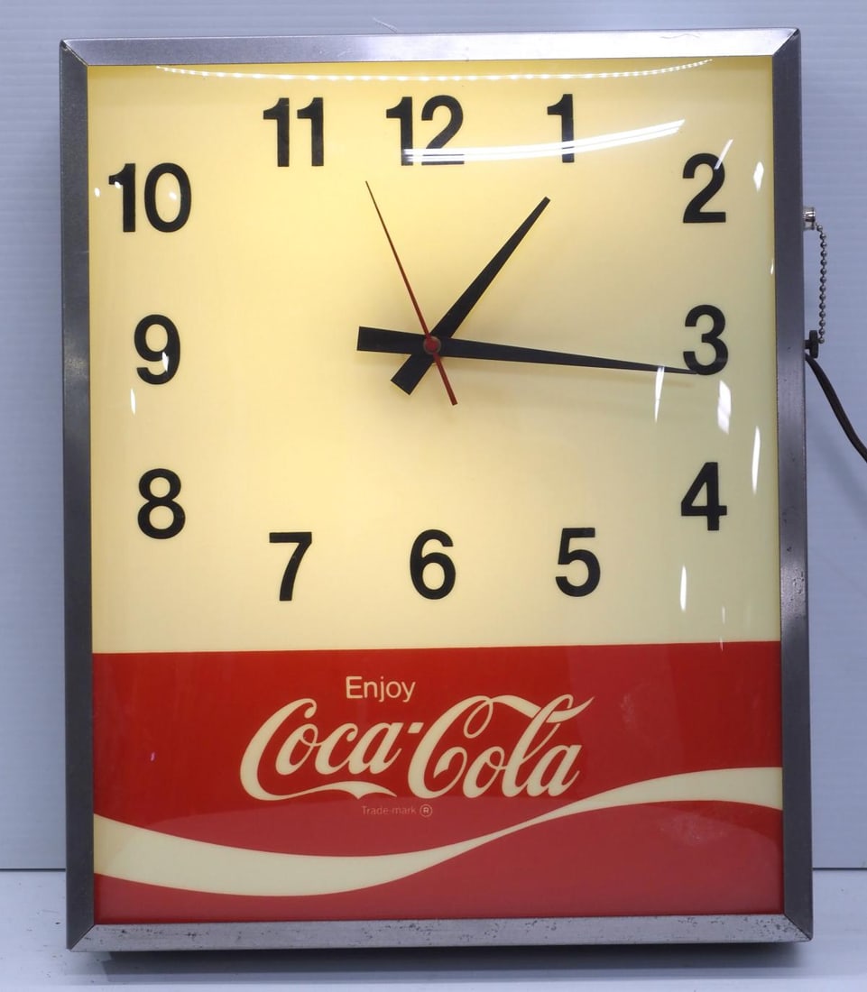 Coca Cola lighted clock