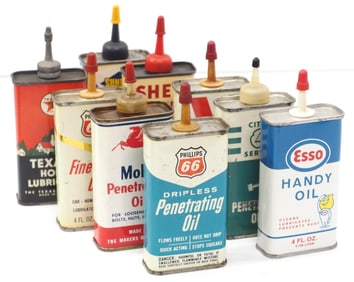 (9) Small household & machinery oil cans