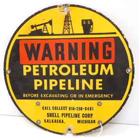 SSA Warning, Petroleum Pipeline sign
