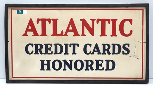 Atlantic, Credit Cards Honored sign