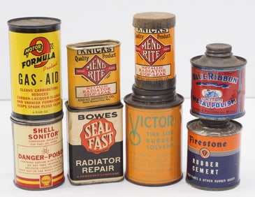 (8) Small cans of petroleum products