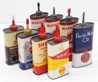 (8) Small household & machinery oil cans