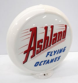 Ashland Flying Octanes gas pump globe